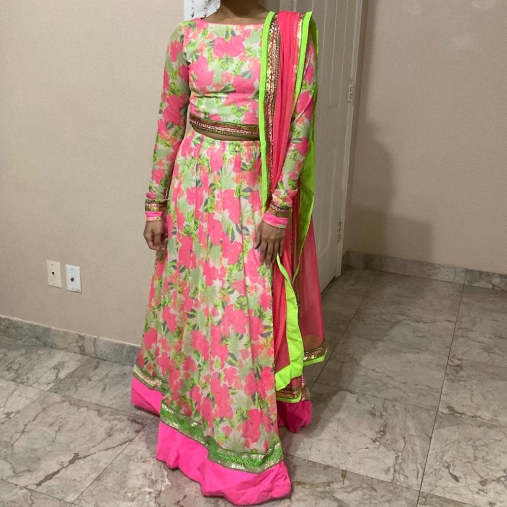 Multicolored Indian Lehenga
